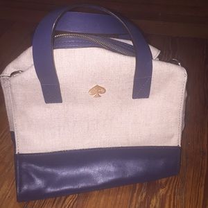 Kate Spade canvas and leather bag